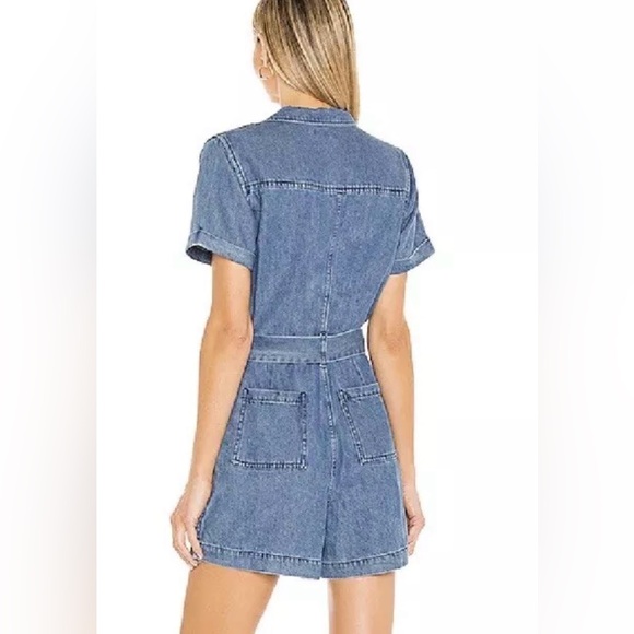 Rails Georgie Women’s Romper Size L In Blue Denim - Picture 14 of 15